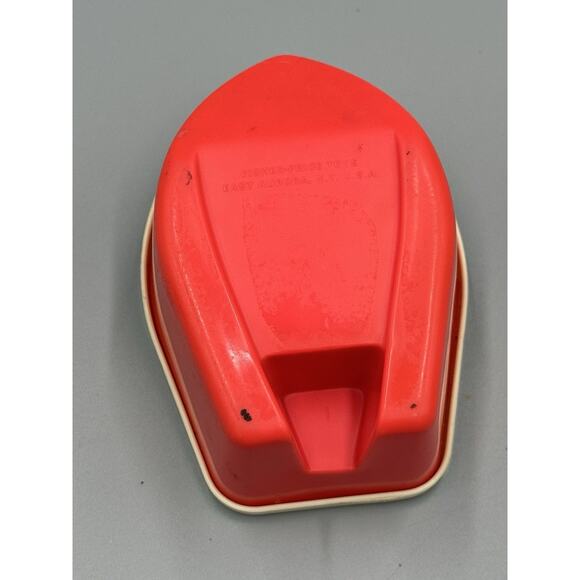 Vintage Fisher Price #411 Floating Red White Boat - Picture 5 of 8